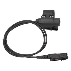 Portable Metal+ABS Walkie-Talkie Headset PTT Cable For Motorola Radio P6600 6620