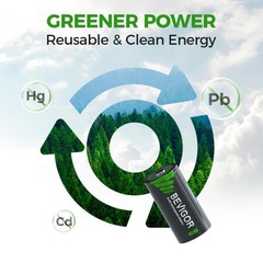 Rechargeable C Batteries 5000mAh 1.2V NiMH Precharged C Cell Battery Pack 4 Pack