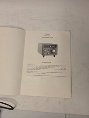 Yaesu FV-101Z External VFO Instruction Manual with Circuit Diagram ORIGINAL