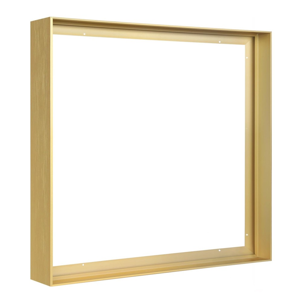 Floater Frame for 36×36 Canvas Paintings, DIY Metal Floating 36×36″, Gold