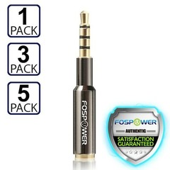 3.5mm Slim TRRS Headphone Extender Extension AUX Stereo Audio Adapter Plug Jack