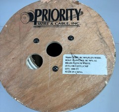 Priority Wire & Cable RG-6/U Plenum Coaxial Cable 18 AWG 90% AL Braid 1000 ft