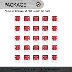 25pcs 10 A Amp APM ATM Fuse Mini Blade Car Audio Automotive Motorcycle Truck SUV