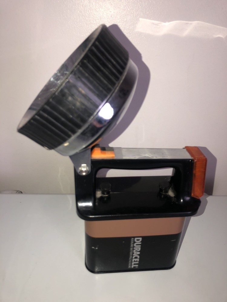 Vintage Big Beam Battery Lantern Flashlight Hong Kong Made