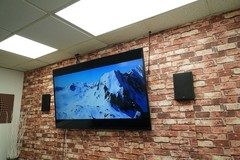 2 Rockville RockSlim Black Home Theater 5.25″ 240w Easy Wall Mount Slim Speakers