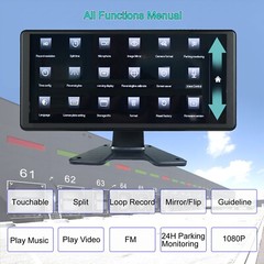32GB 10″ Quad Monitor 360° Parking System DVR backup HD Cameras For Truck RV BUS