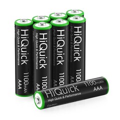 Hiquick AAA AA Rechargeable Batteries 1100/2800mAh 1.2V / 8 Slots Charger Lot