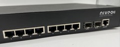 Niveo 8-Port 10/100/1000m & 2-Port 100/1000m SFP L2 Ethernet PoE Switch – Used
