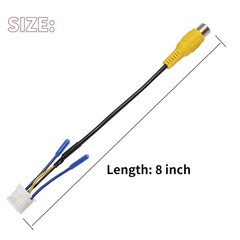 Plug and Play 10 Pin RCA Cable for Android Stereos with Backup Camera Support