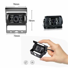 5″ Backup Monitor Car Rear View Reversing Camera Kit + 10m AV Cable for Truck RV