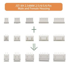 JST-XHP 2/3/4/5/6 Pin Housing Male Female Connector Adapter Plug Set 560 Pcs