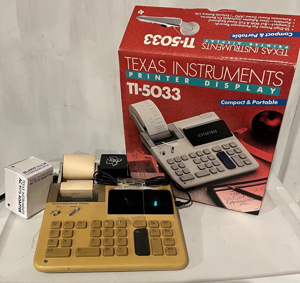 Texas Instruments TI-5033 Printer Display with Box