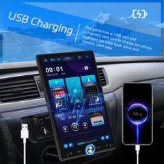 Wireless Apple CarPlay 10.4″ Single 1DIN Car Stereo Rotatable Touch Screen Radio