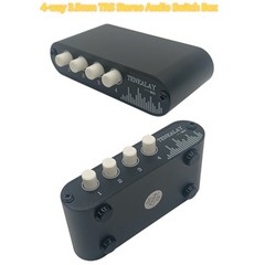 TENEALAY 4 in 1 Out / 1 in 4 Out AUX 3.5mm Stereo Audio Input Signal Source S…