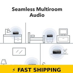 WiiM Ultra Music Streamer – 3.5″ Touchscreen – Space Gray