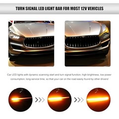 2 PCS Exterior Car LED Lights Flexible LED Daytime Running Light 9.5 Inches