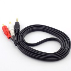 3.5mm Jack Male to 2 RCA Male AV Cord AUX Audio Cable 1.5/5/10M For Mp3 Phone