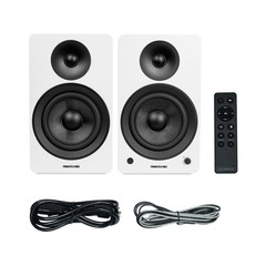 Fluance Powered 6.5” Stereo Bookshelf Speakers for Turntable, TV PC & Bluetooth