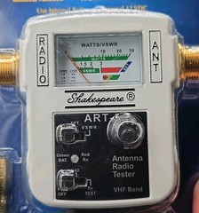 NEW SHAKESPEARE ART-3 ANTENNA RADIO TESTER ROHS BATTERY OR 12 VDC