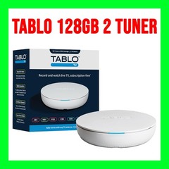 NEW SEALED Tablo 4th Gen 2-Tuner 128GB Over-The-Air DVR & Streaming Player White