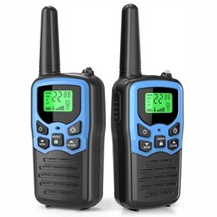 2 PACK Long Range 100 Mile Waterproof Walkie Talkie Two Way Radio Charge Headset