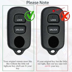 Key Fob Shell Case Replacement Fits for Toyota Tacoma Tundra RAV4 Highlander