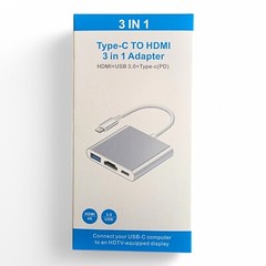 USB C to HDMI Adapter – 4K HDMI Port Multiport AV Converter PD-IN USB-C, USB 3.0