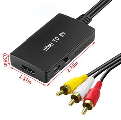 HDMI to AV Composite RCA Converter Adapter Video Audio Converter