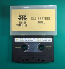 5in1 Test/calibration tape for Nakamichi cassette decks: L/R+Speed+Azimuth+Level