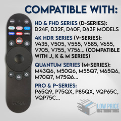 New Original Vizio XRT270 V2 TV Remote M42-E5 M55-E3 E40-D3