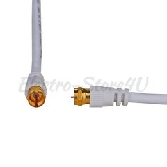 RG6 Coaxial Digital Cable Satellite TV Antenna Coax Dish Video HD F-Type Dual