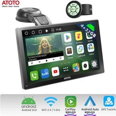 ATOTO 9In Android Portable Car Stereo DriveChat AI Wireless Carplay GPS Tracker