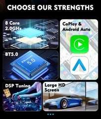 13″ Car Stereo Radio Android Navigation 8+128GB For 2010-2017 Lexus GX400 GX460