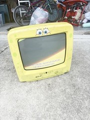 Nickelodeon SpongeBob SquarePants 13″ CRT TV Model SB314 Turns On NO REMOTE