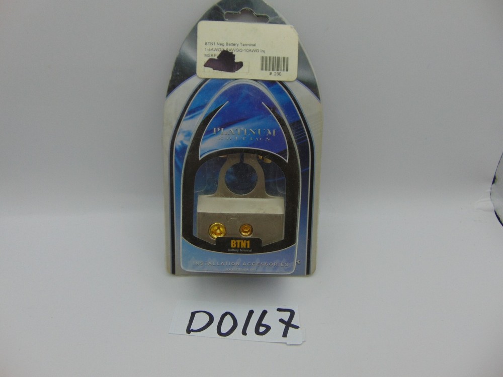 New DB Link Car Audio Platinum BTN1 Negative Battery Terminal 4 Awg 8 awg 10 Awg
