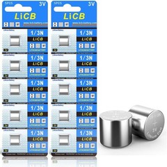 10 Pack 3V Lithium CR1/3N Batteries for Cameras and Electronic Devices