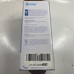 AT&T 210 Basic Trimline Corded Phone Single Line No AC Power Required White