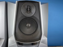 Large Aiwa SX-WZL700 3-way, bi-amped bass reflex speakers TESTED/WORKS GREAT