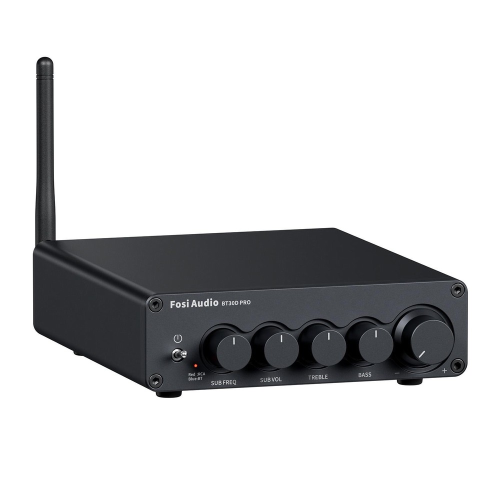 Fosi Audio BT30D Pro 2.1 Channel Bluetooth Hi-Fi Amplifier 165W x 2 + 350W x 1