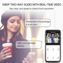 iDOO Smart WiFi Video Doorbell Camera 1080P Motion Night Vision, 2-Way Audio, US