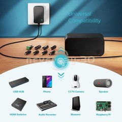 12W 3V-12V Universal AC Adapter Power Supply Wall Charger Cord for DC Charger