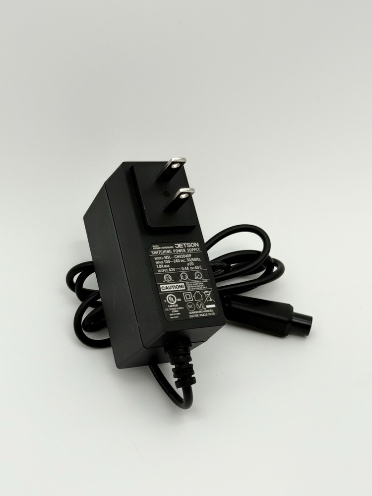 OEM Jetson Plasma X Hoverboard Charger MSL-CH42040P 42V 0.4A 3-Pin Power Supply