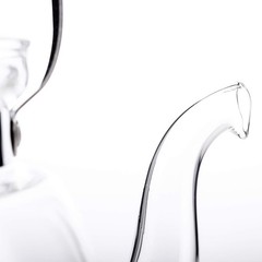Home or Cafe Hand-Blown Brewed Tea & Hot Water Glass Kettle
