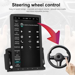 10″ 2 Din Android 13 GPS WiFi Vertical FM Touch Screen Player Car Stereo Radio