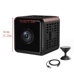1080P HD Mini Security Camera w/IR Night Vision Motion Alert SD Slot iOS Android