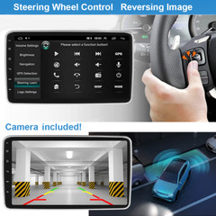 10.1″ Double 2 Din Car GPS Android 13 Apple Carplay Touch Screen Radio 64G DVR