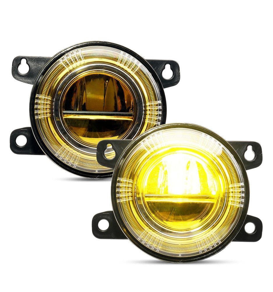Yellow Lens Fog Lights Driving Lamp Fit for 16-25 Honda Civic Sedan Hatchback