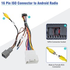 20Pin Radio Wire Harness for Mitsubishi Stereo Wiring Adapter Kit,Android Rad…