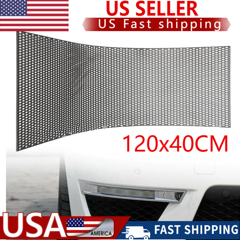 47”x16” ABS Car Racing Honeycomb Mesh Grill Spoiler Bumper Vent Universal US