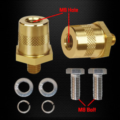 M6 Thread Male Brass Battery Terminal Charging Posts, M6 Battery Post